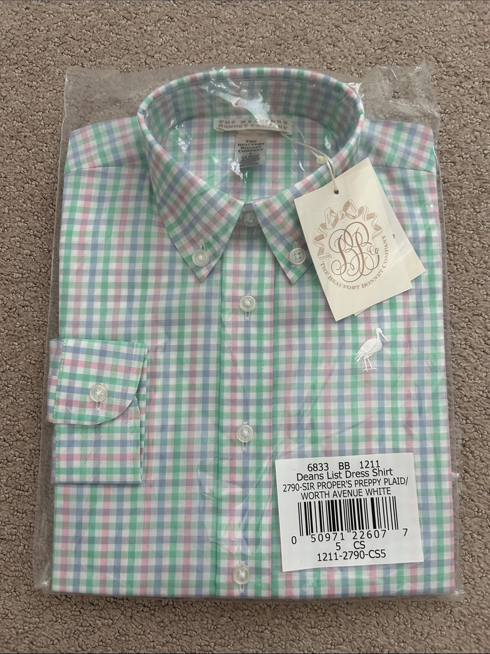 NWT Beaufort Bonnet Company Dean's List Dress Shirt - Sir Proper's Preppy Plaid